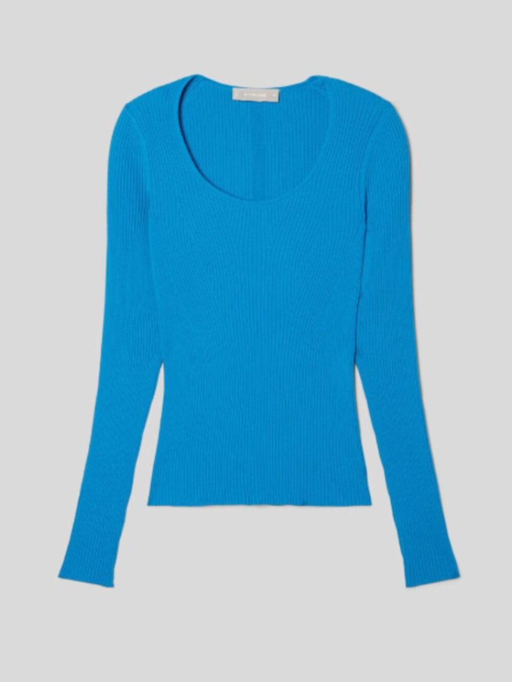 Everlane • The Ribbed Scoop-Neck Sweater, Lapis Blue